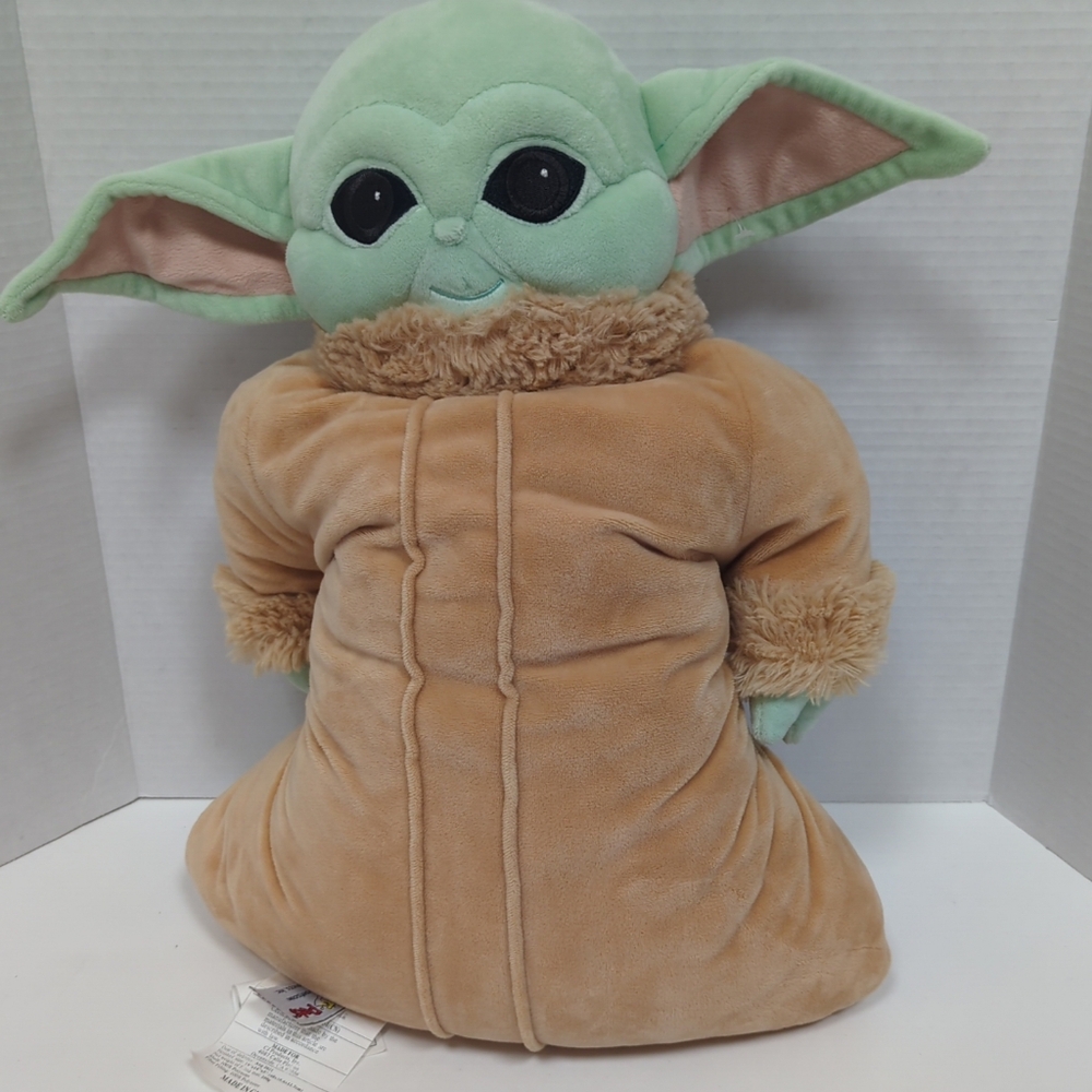 Star Wars Mandalorian Grogu BabyYoda Pillow Pet Plush 16" Tall